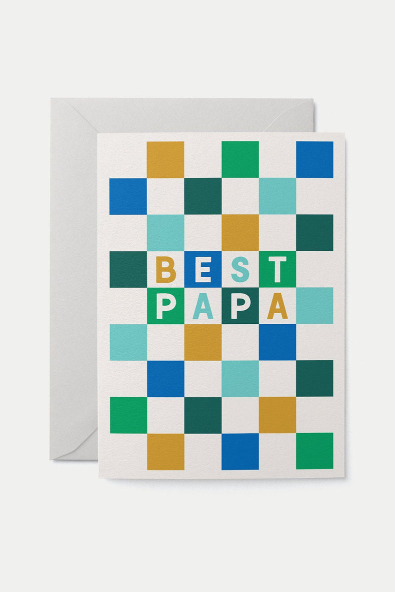Graphic Factory Best Papa Greeting Card 
