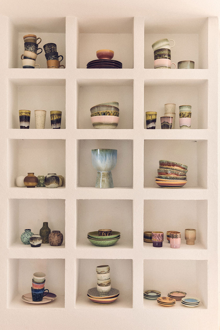 HKliving Vancouver 70s Ceramics Small Scented Candle 