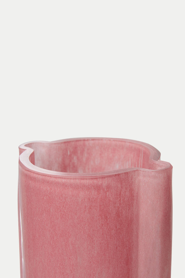 HKliving Flamingo Pink Glass Vase 