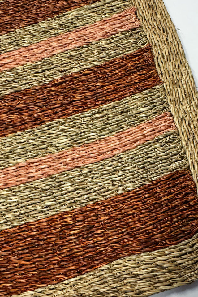 Gone Rural Smoke Red & Blush Rings of Jupiter Placemat 