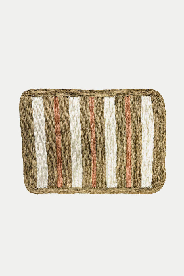 Gone Rural Blush Rust & Smoke Rings of Jupiter Placemat 