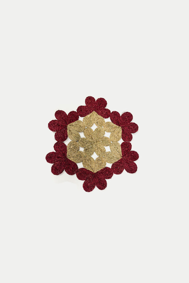 Gone Rural Blush & Smoke Imbali Flower Placemat 