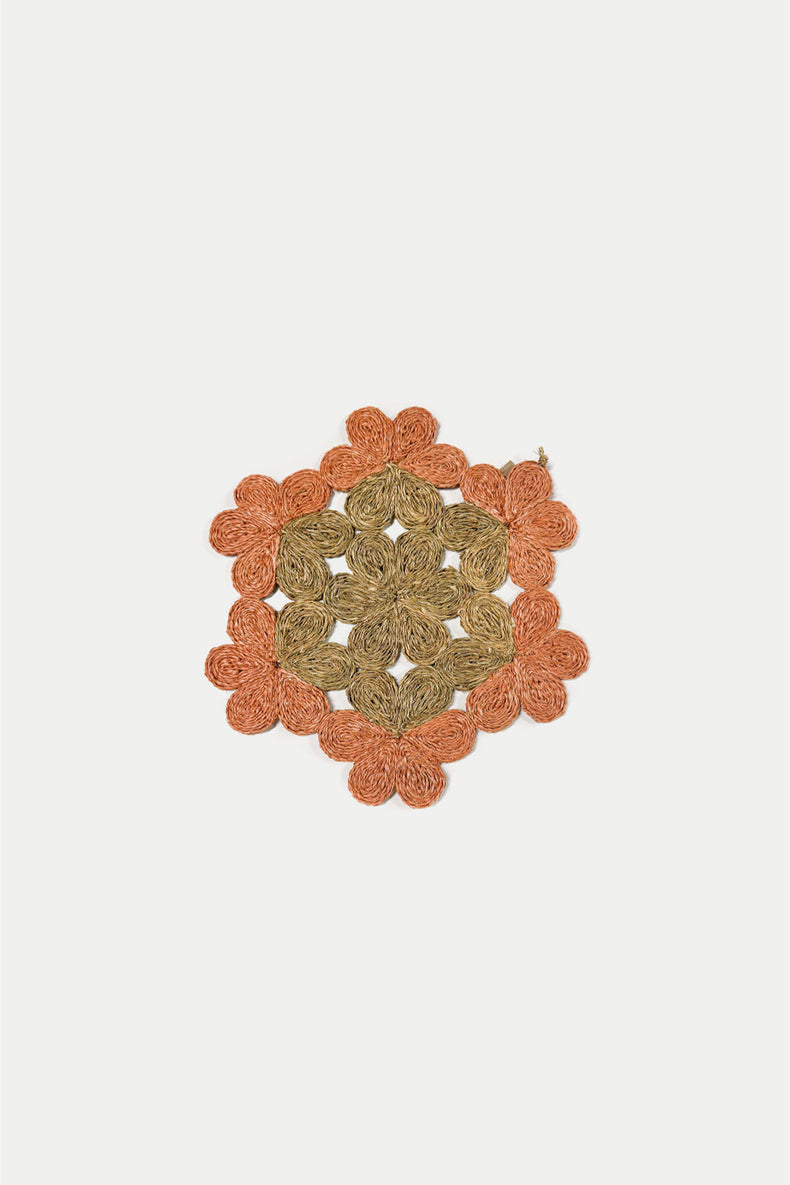Gone Rural Blush & Smoke Imbali Flower Placemat 