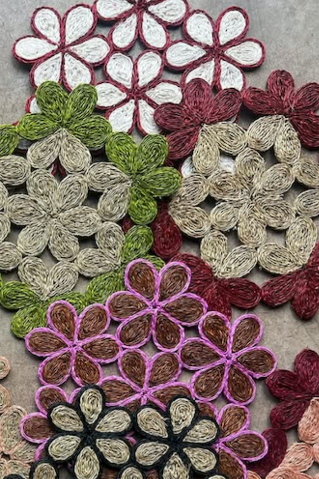 Gone Rural Blush & Smoke Imbali Flower Placemat 
