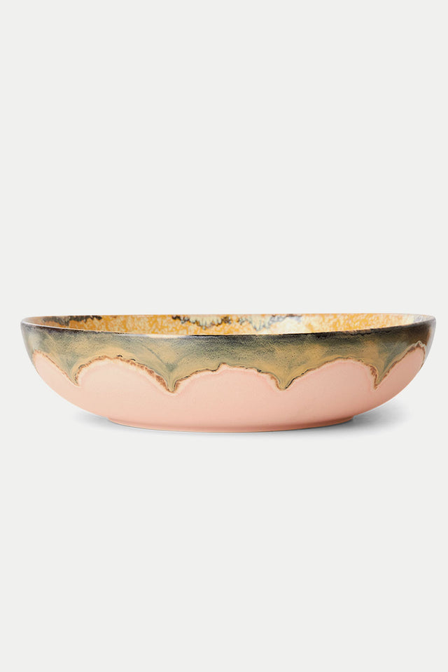 HKliving Sunflower 70s Ceramics Salad Bowl 