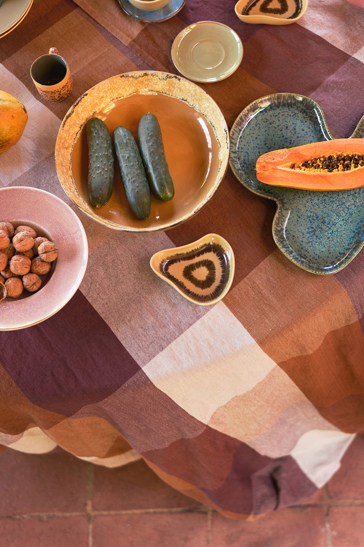HKliving Sunflower 70s Ceramics Salad Bowl 