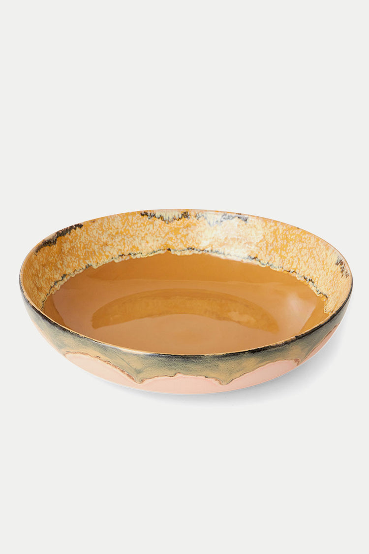 HKliving Sunflower 70s Ceramics Salad Bowl 