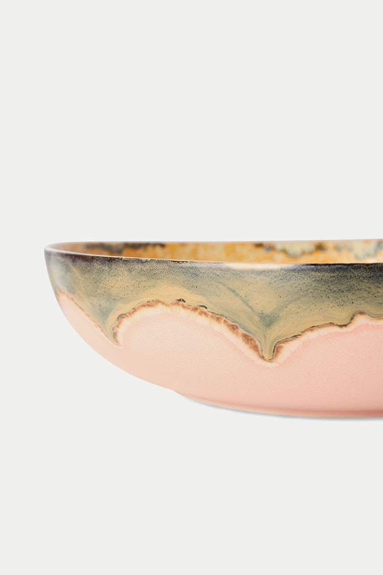 HKliving Sunflower 70s Ceramics Salad Bowl 