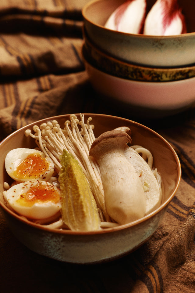 HKliving Echo Verge 70s Ceramics Ramen Bowl 