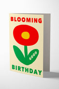1973 Red Poppy Blooming Good Birthday Card 