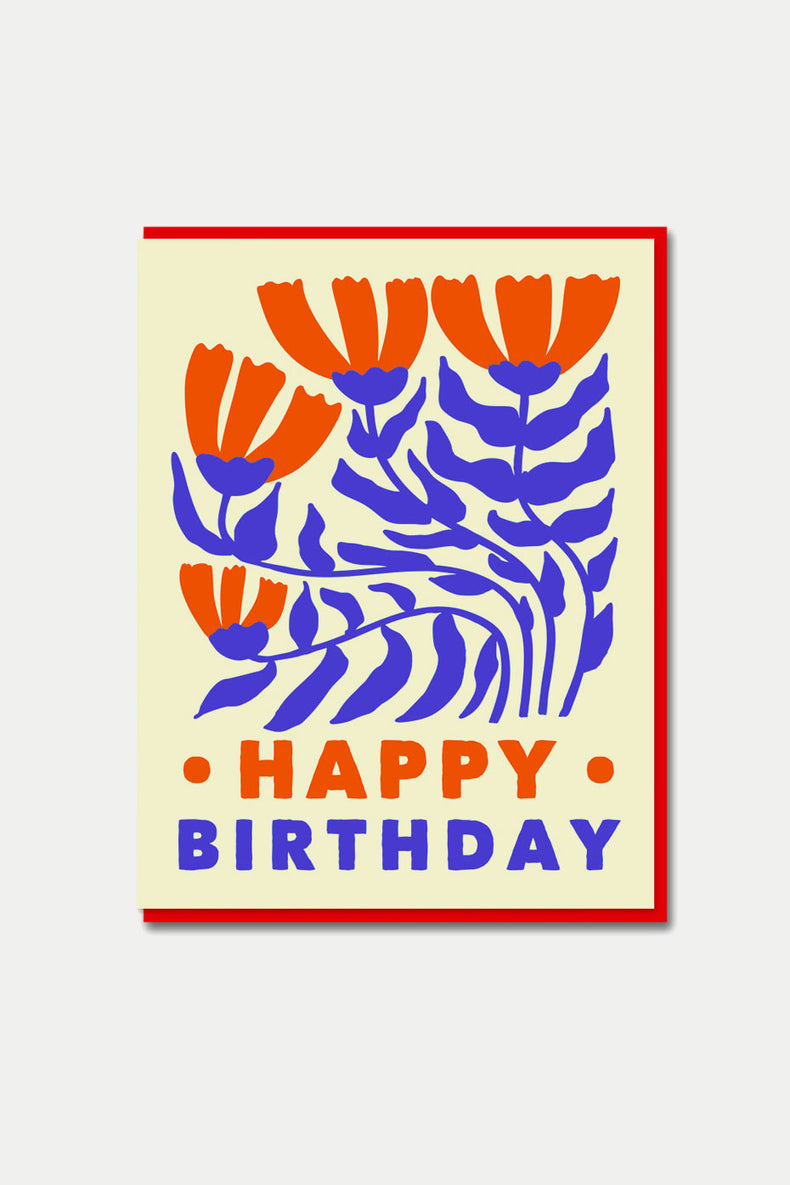 1973 Sea Shell Cosmos Birthday Card 