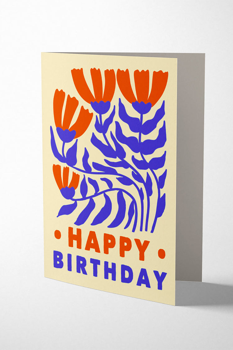 1973 Sea Shell Cosmos Birthday Card 