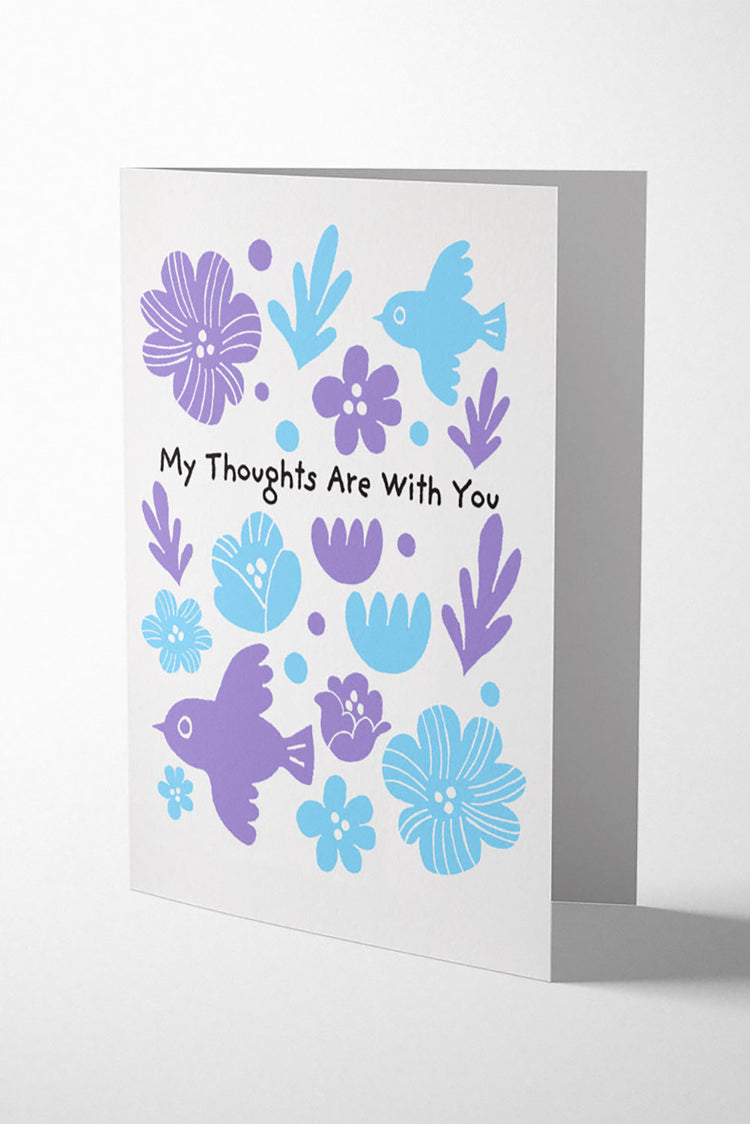 1973 FFP My Thoughts Are With You Card 