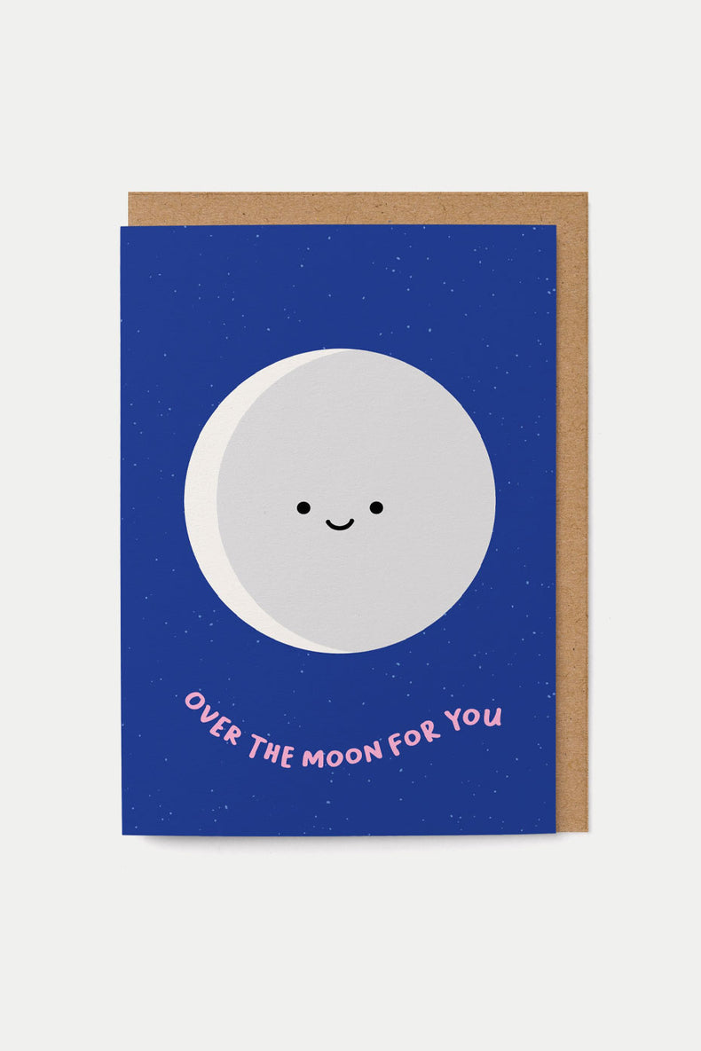 Graphic Factory Over the Moon Greeting Card 