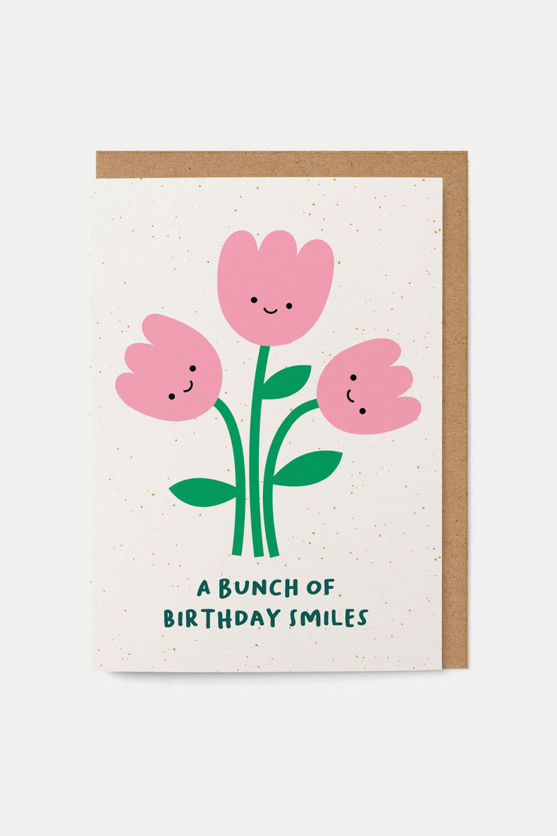 Graphic Factory A Bunch of Birthday Smiles Greeting Card 