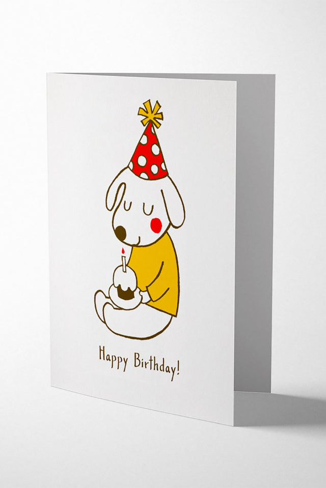 FFP Bday Hat Dog Card