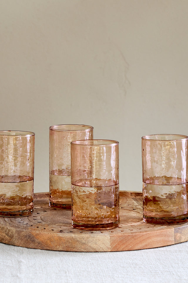Nkuku Dusty Terracotta Yala Hammered Highball 