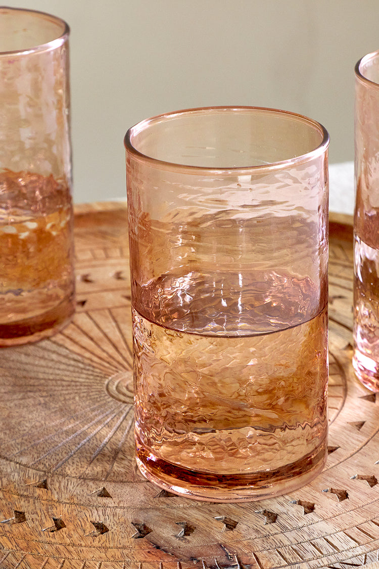 Nkuku Dusty Terracotta Yala Hammered Highball 