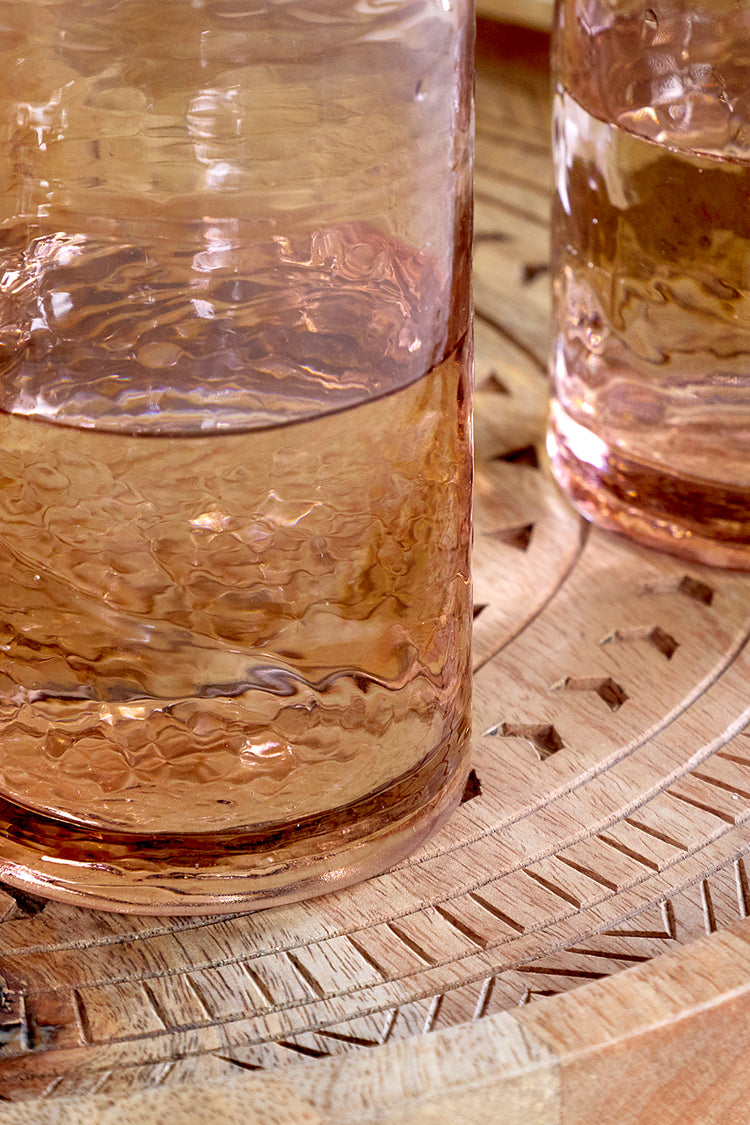 Nkuku Dusty Terracotta Yala Hammered Highball 
