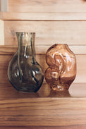 HKLIVING Olive Gleam Glass Vase 