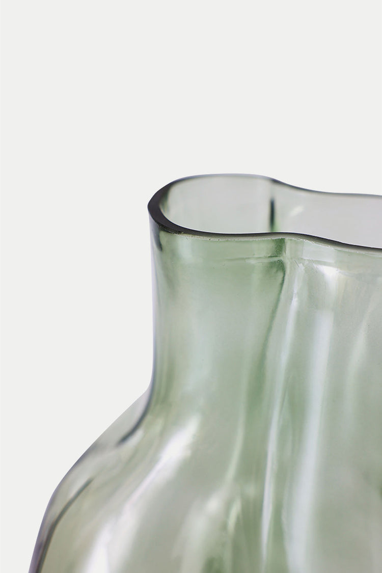 HKLIVING Olive Gleam Glass Vase 