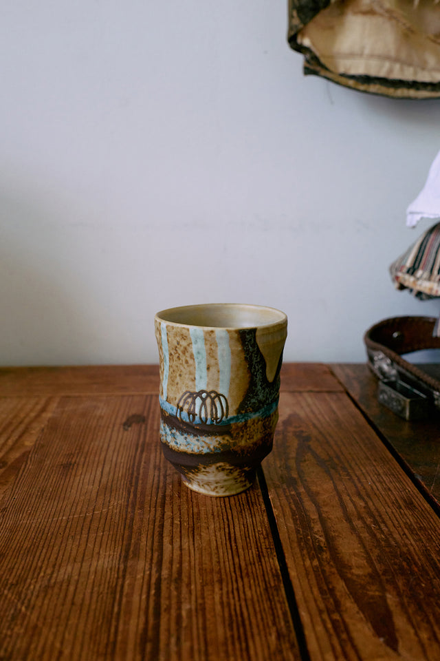 HKLIVING Scratched Artist Ceramics Coffee Mug 