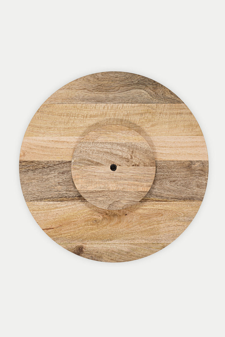 Natural Soria Mango Wood Lazy Susan Tray