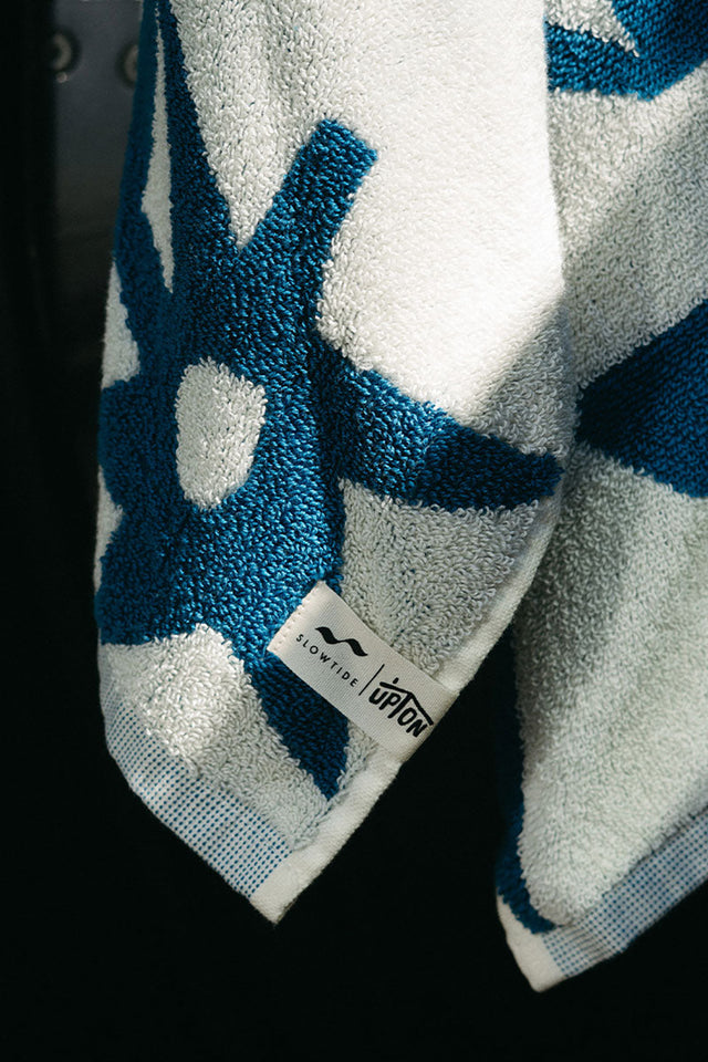Navy Upton Bath Towel
