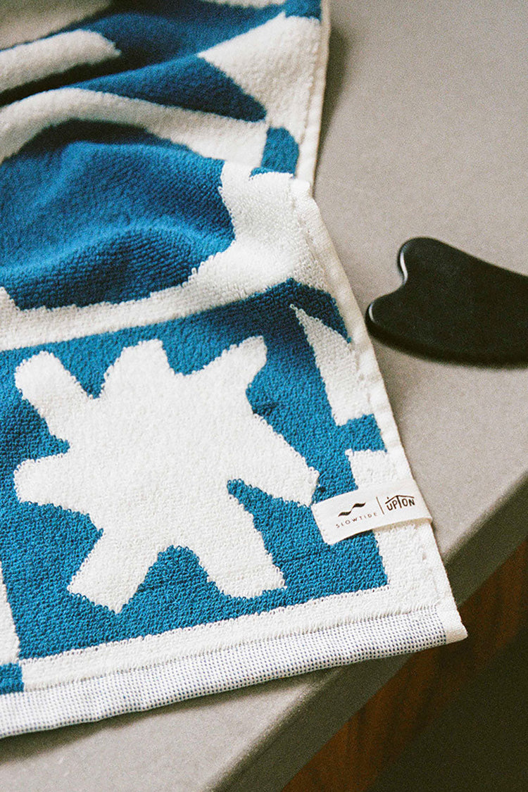 Navy Upton Hand Towel