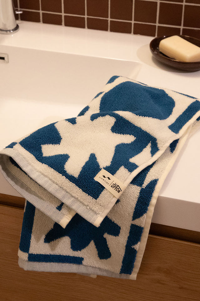 Navy Upton Hand Towel