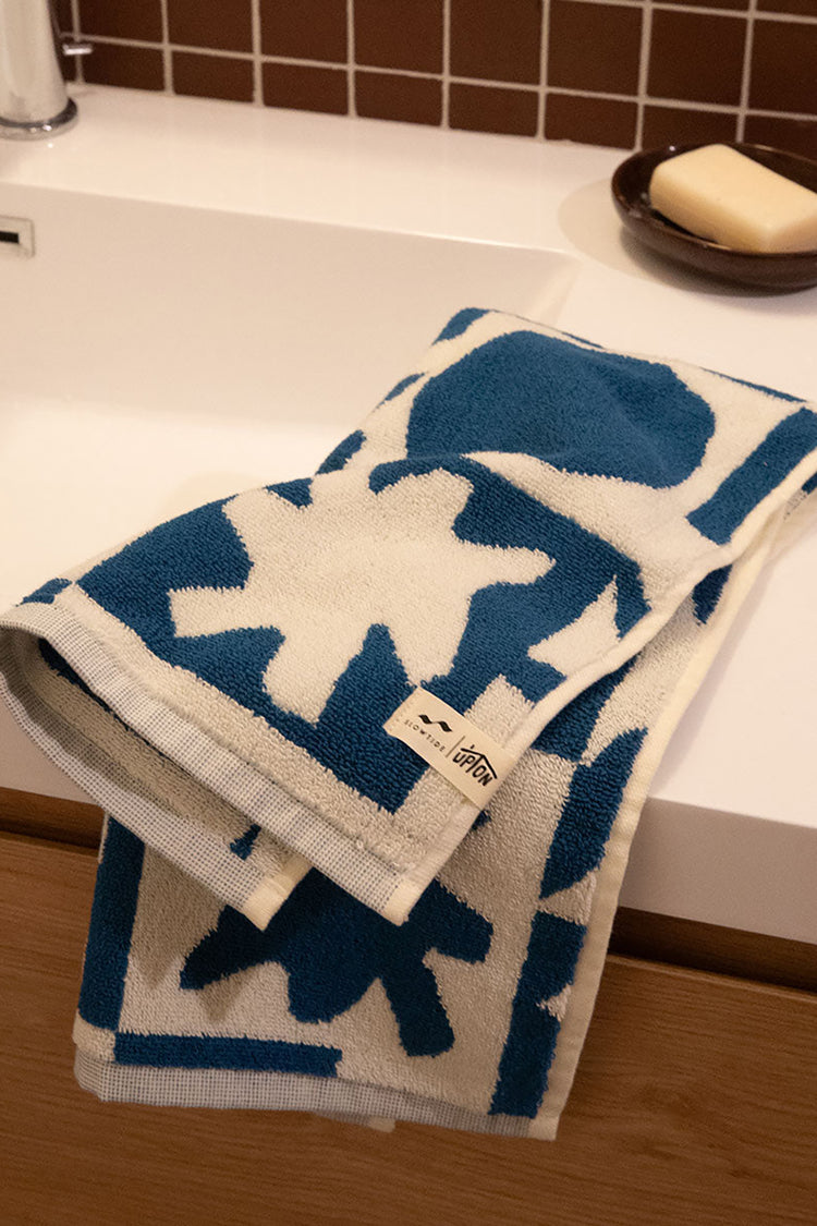 Navy Upton Hand Towel