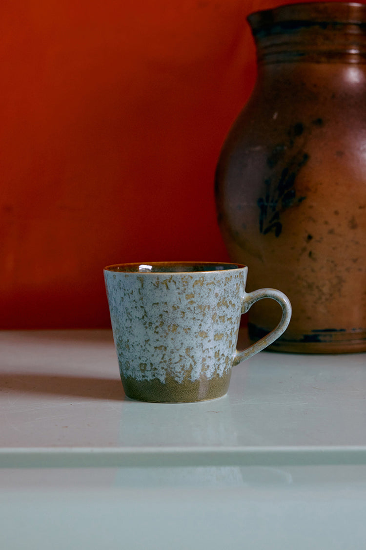 HKLIVING Verdigris 70s Ceramics Cappuccino Mug 