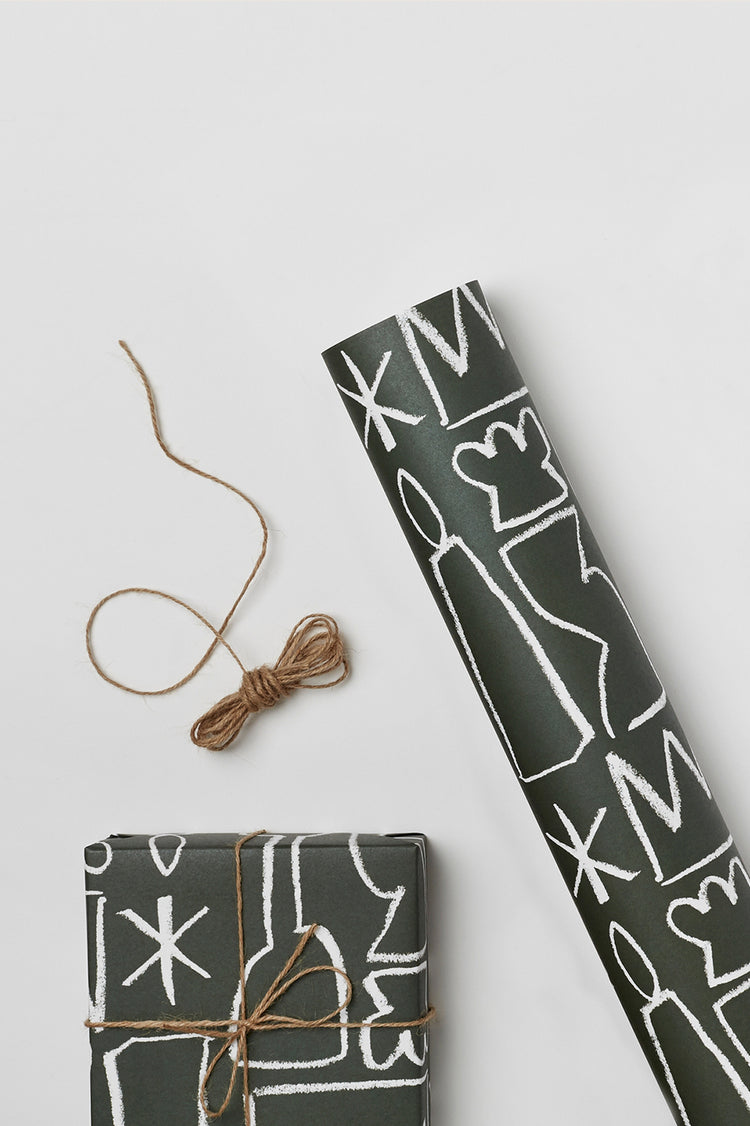 Kinshipped Green Aeand Christmas Gift Wrap 