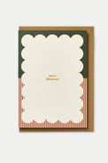 Kinshipped Peppermint Stripe Merry Christmas Card 