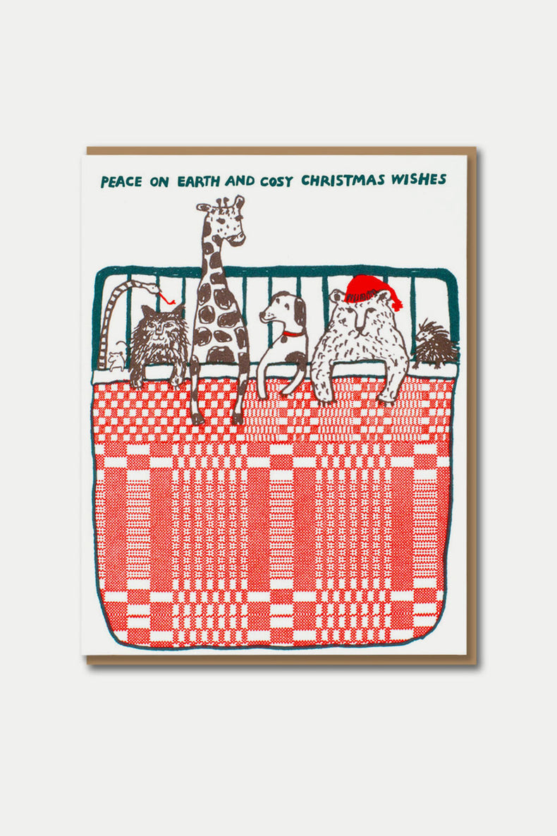 1973 EP Cosy Christmas Critters Card 