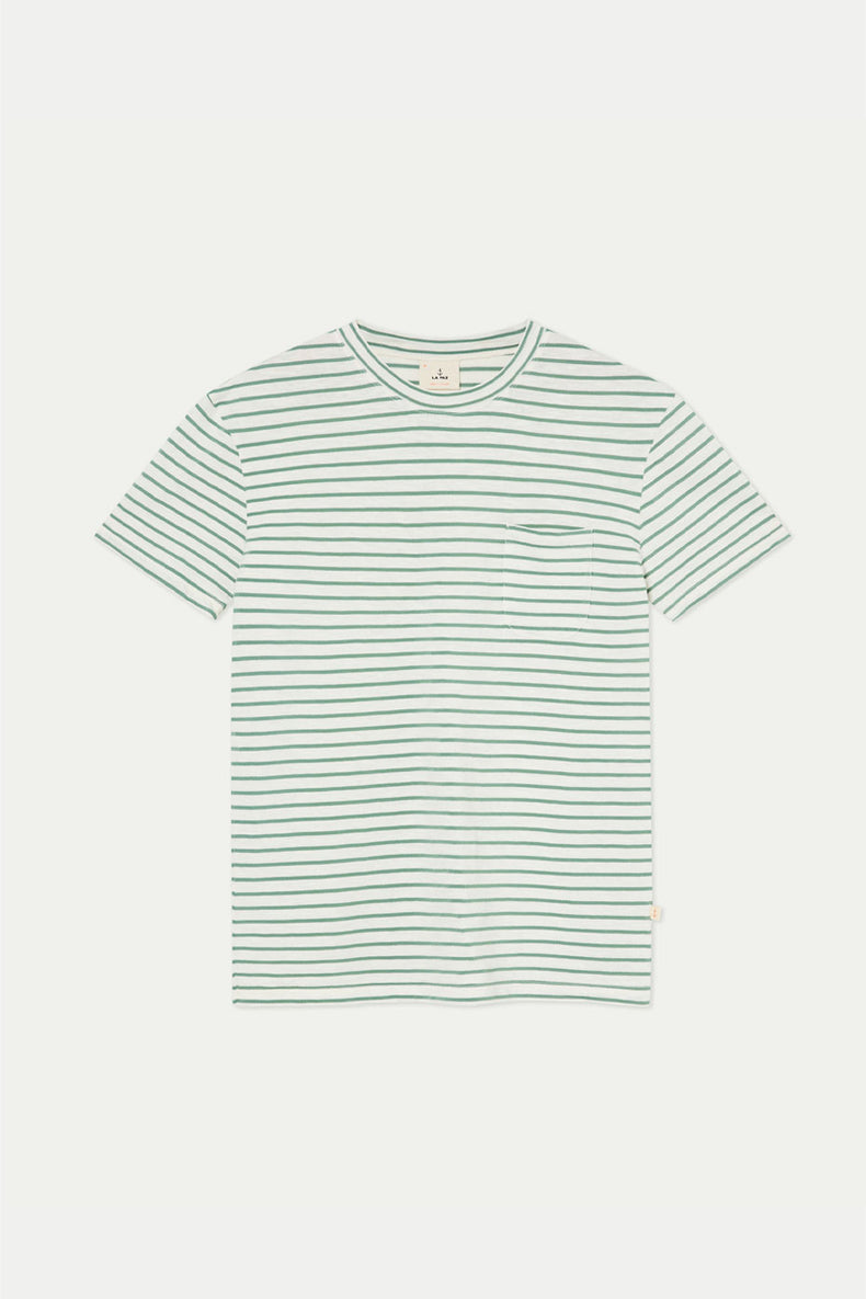 Green Spray Stripes Guerreiro T-Shirt