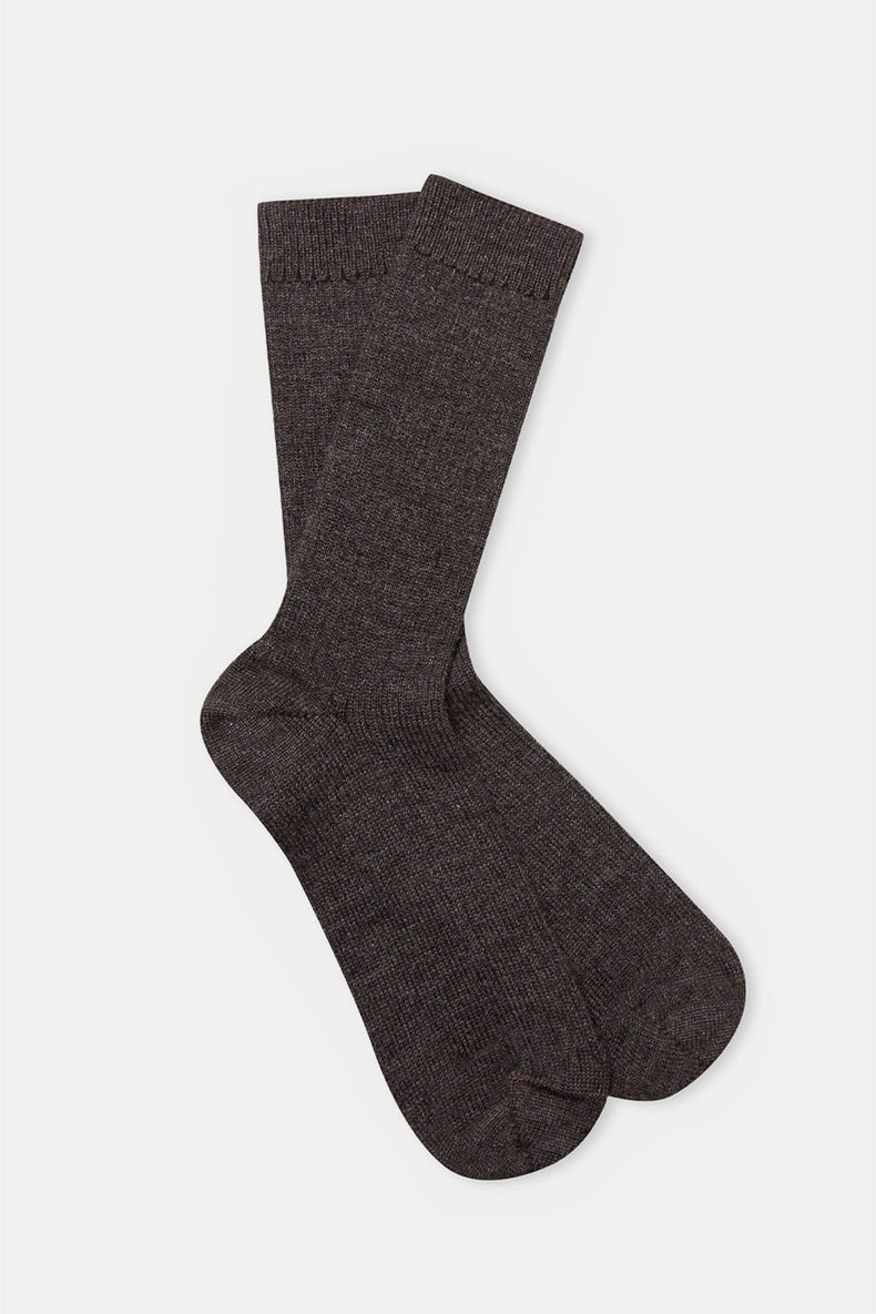 About Companions Brown Undyed Alpaca Socks 