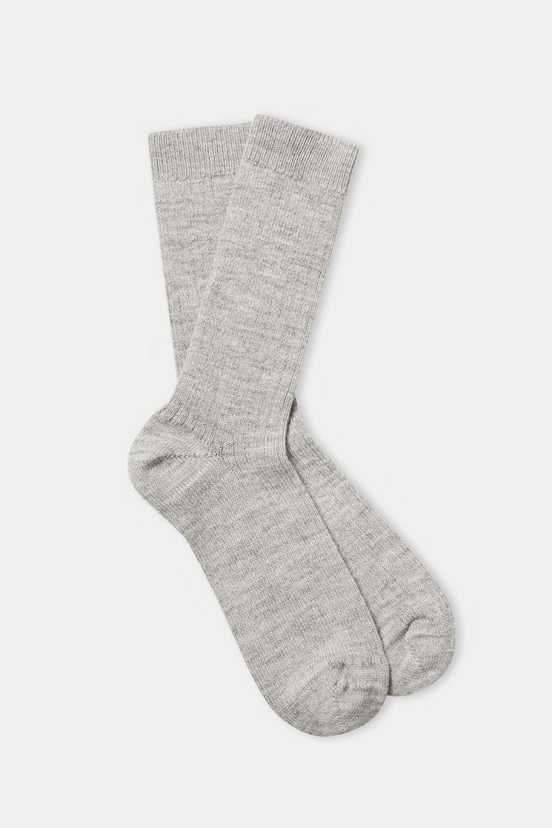 About Companions Light Grey Undyed Alpaca Socks 