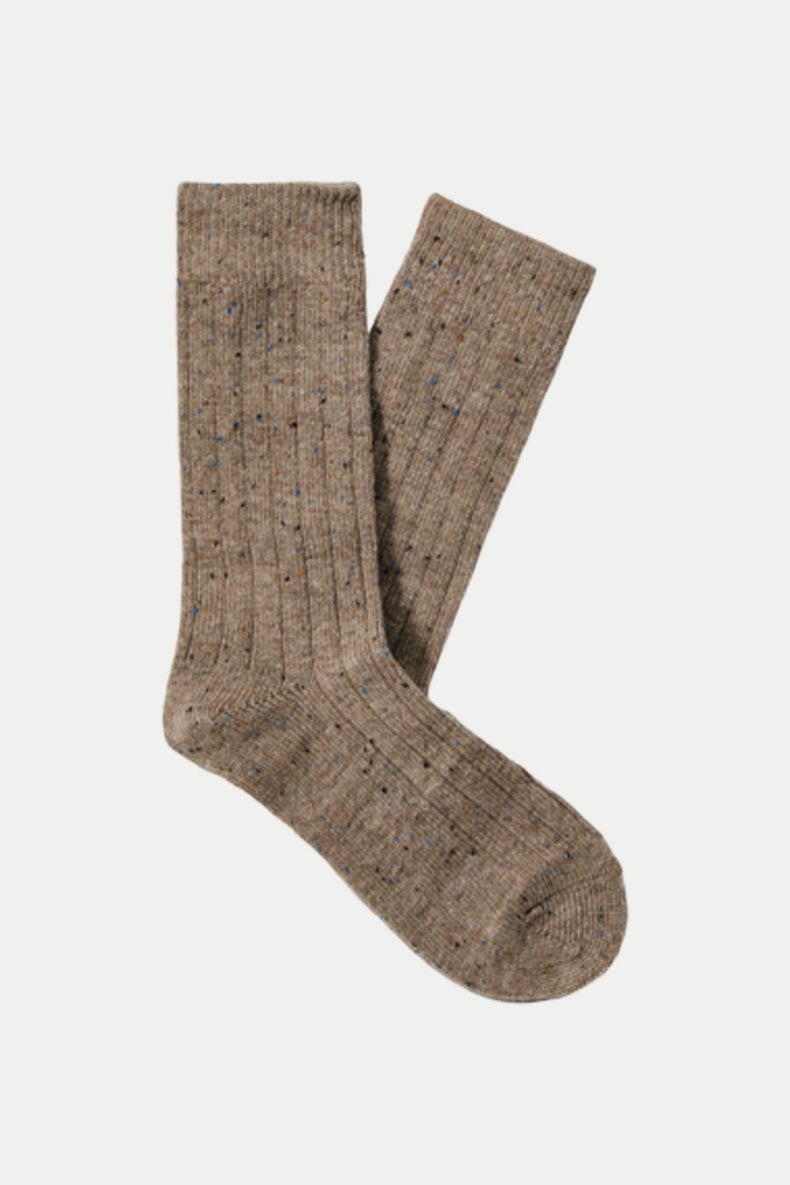 Selected Oatmeal Nash Socks 