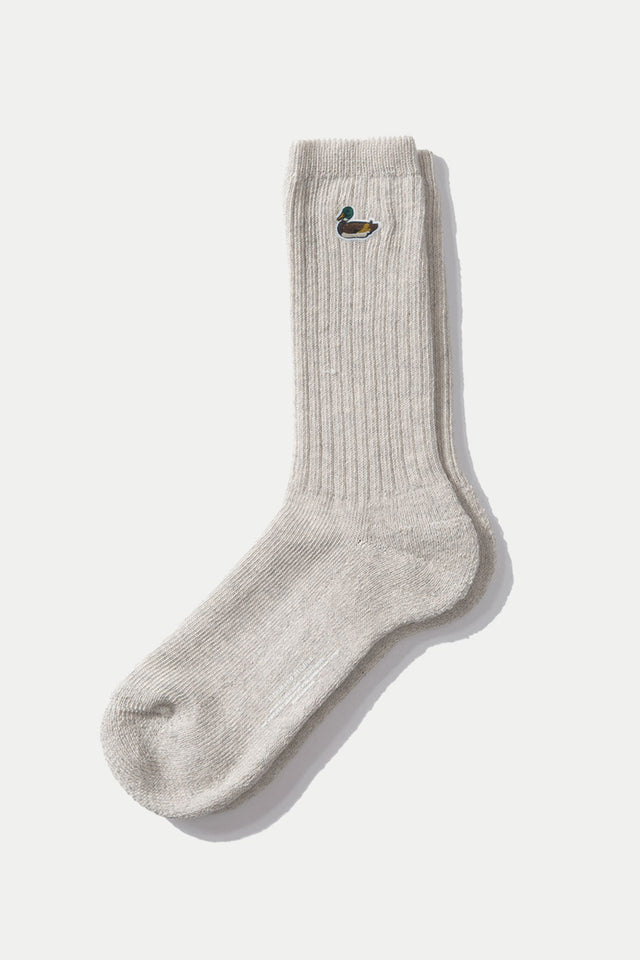 Edmmond Studios Light Grey Duck Socks 