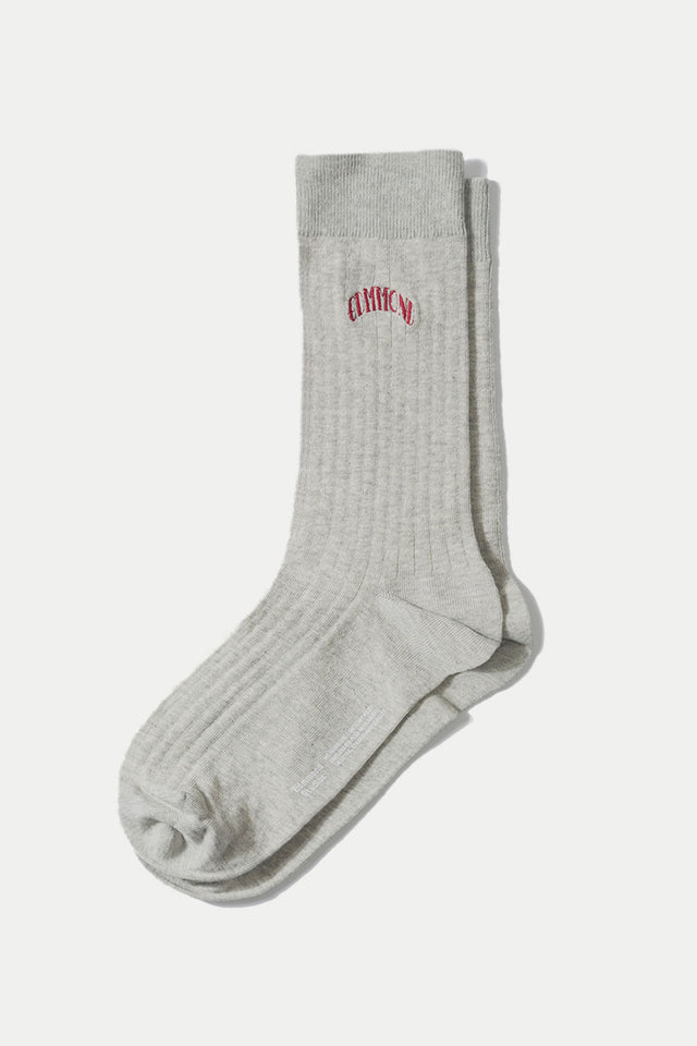 Edmmond Studios Grey Melange Edmmond Core Logo Socks 