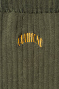 Edmmond Studios Khaki Edmmond Core Logo Socks 