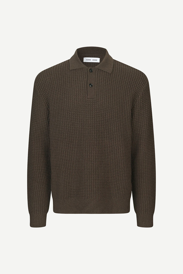 Turkish Coffee Samarin Polo Sweater