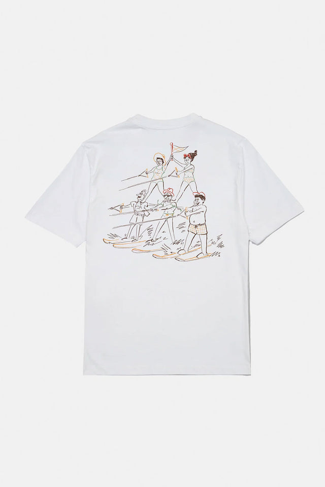 White Acrobatics Water Skiing T-Shirt