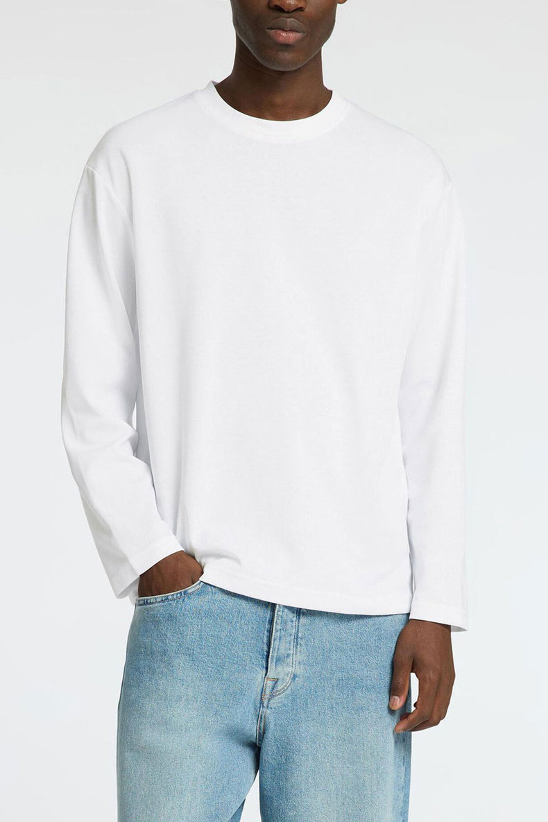 Bright White Loose Fit Oscar Long-Sleeved T-Shirt