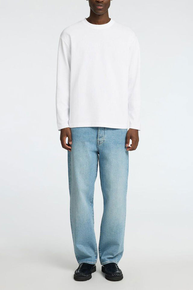 Bright White Loose Fit Oscar Long-Sleeved T-Shirt