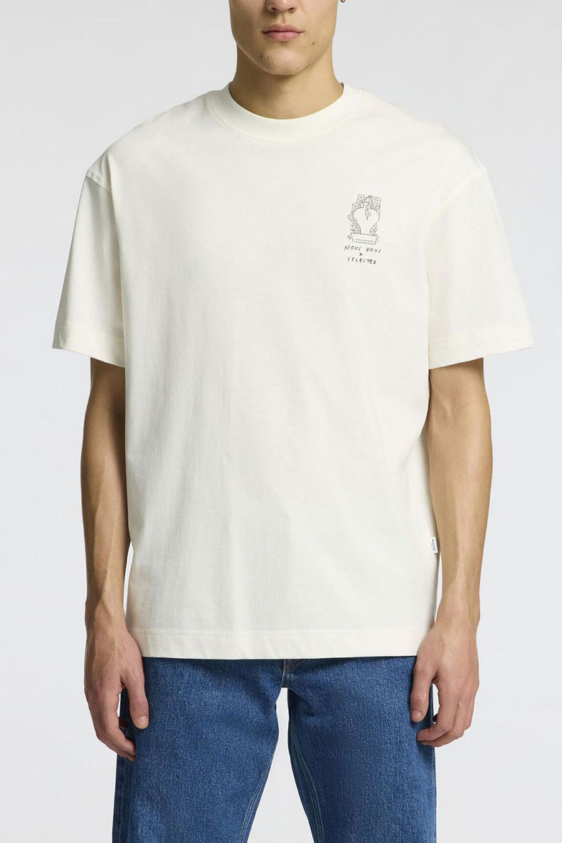 Egret Nic Relaxed Printed T-Shirt