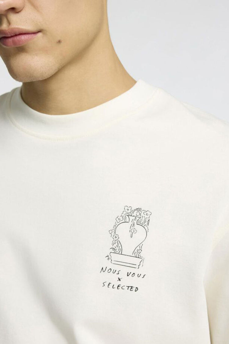 Egret Nic Relaxed Printed T-Shirt