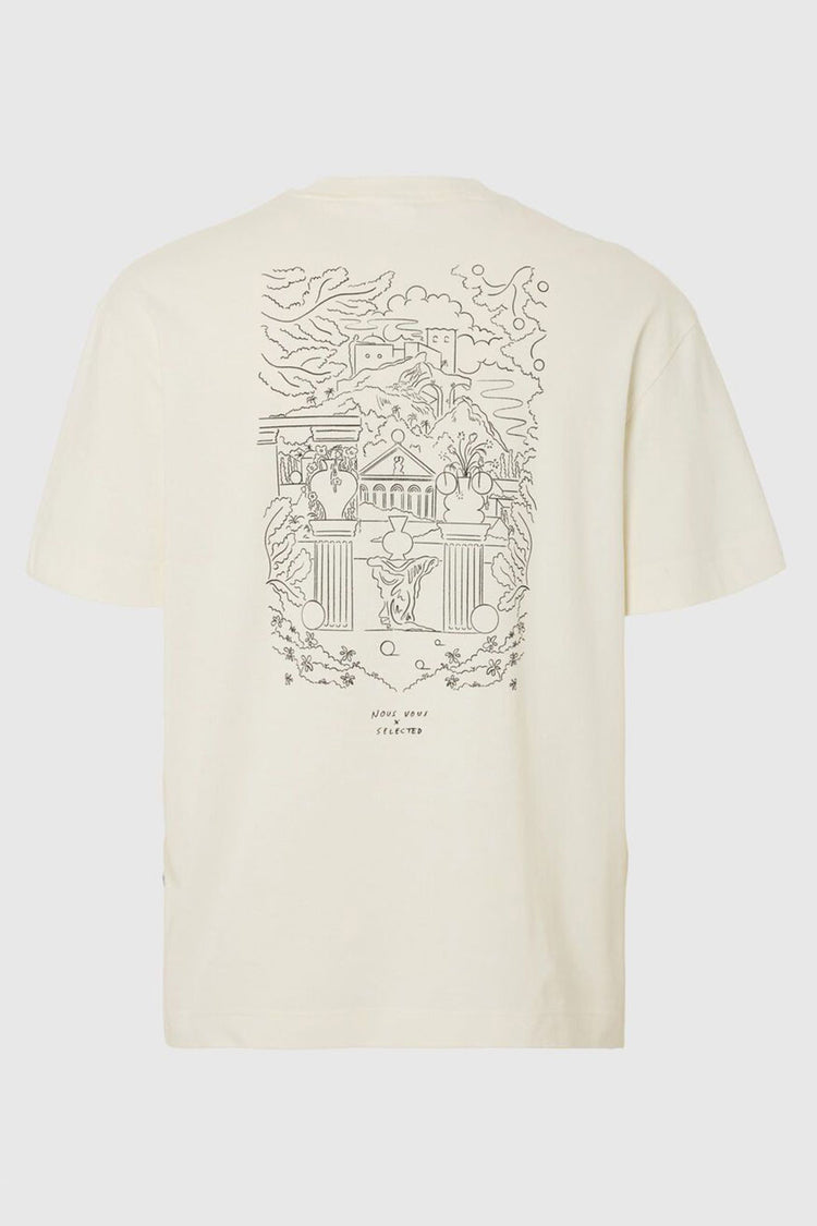 Egret Nic Relaxed Printed T-Shirt