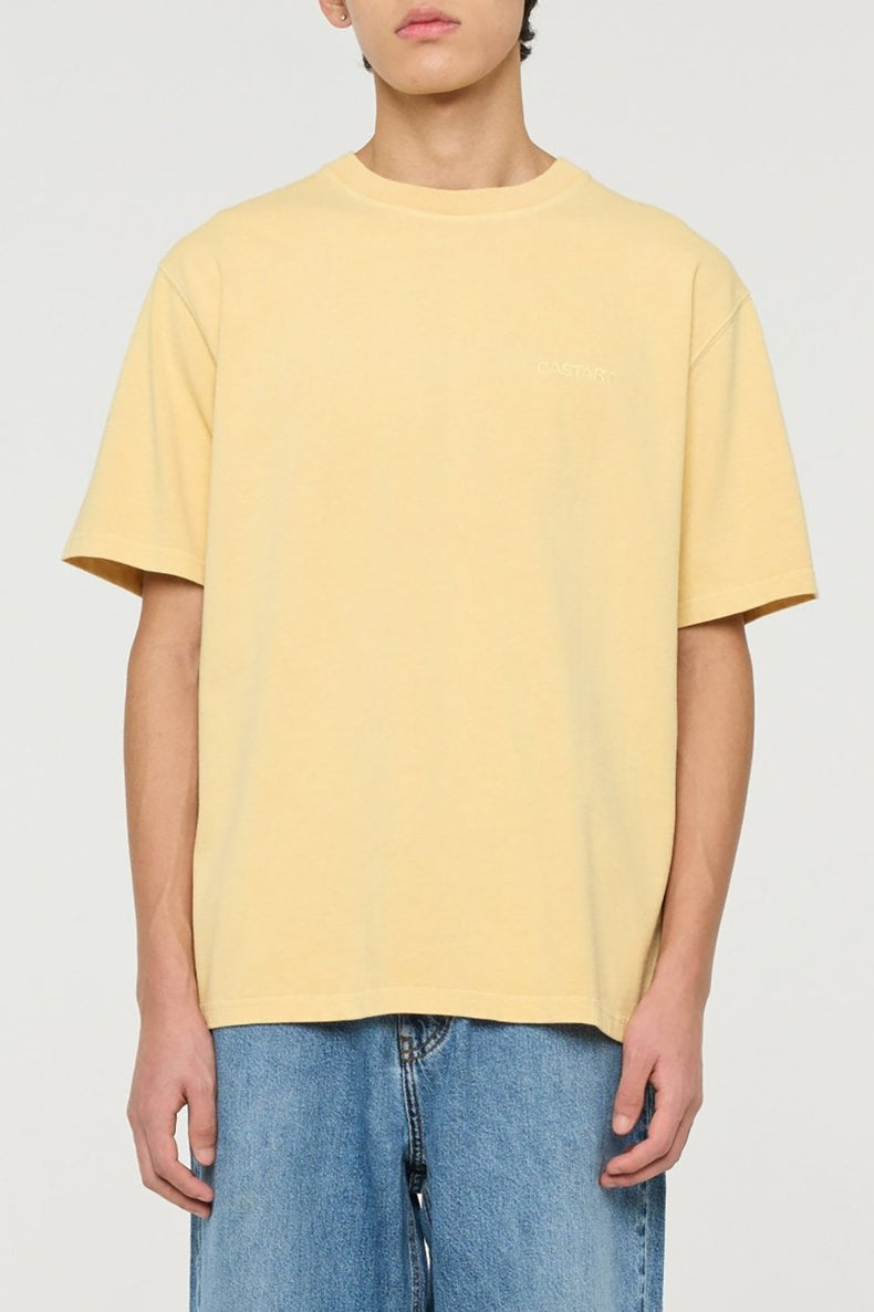 Light Yellow Stone Wash T-Shirt